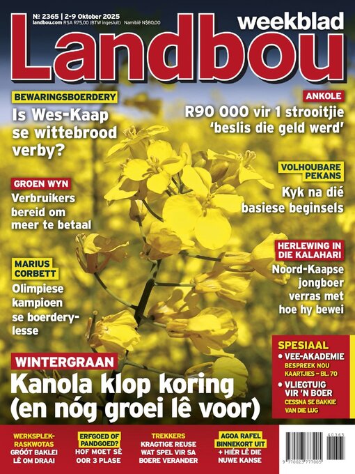 Title details for Landbouweekblad by Media 24 Ltd - Available